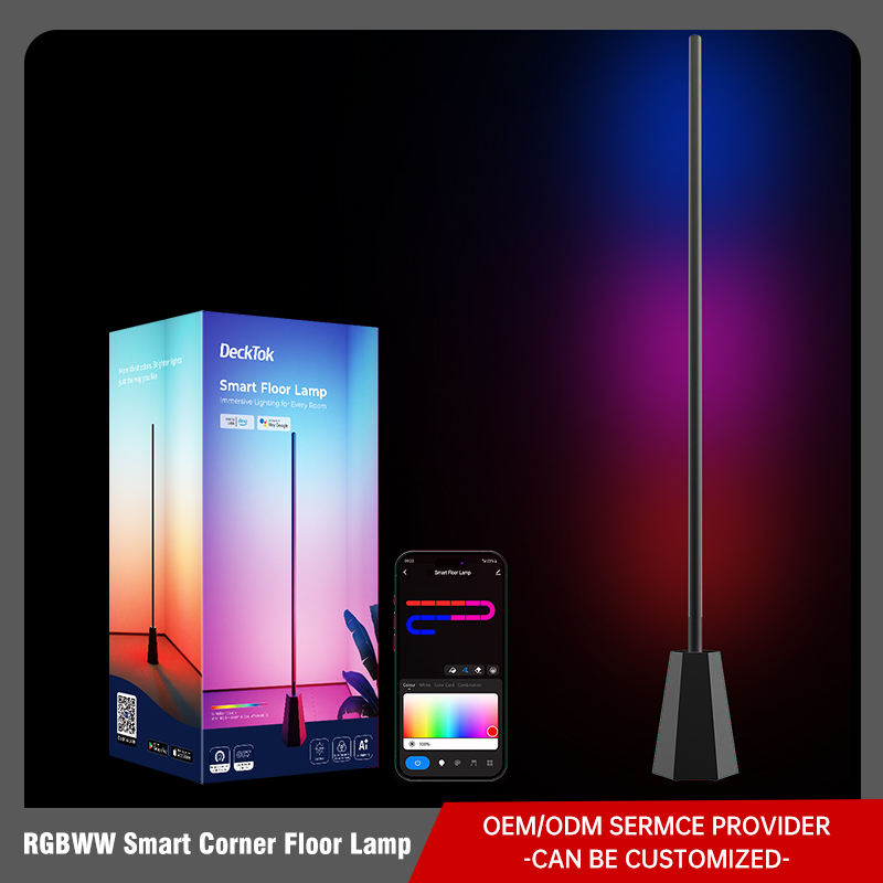 RGBWW Smart Corner Floor Lamp
