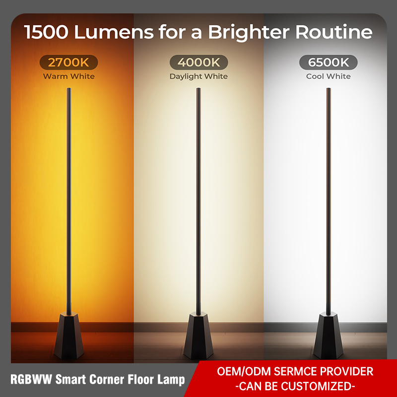 RGBWW Smart Corner Floor Lamp