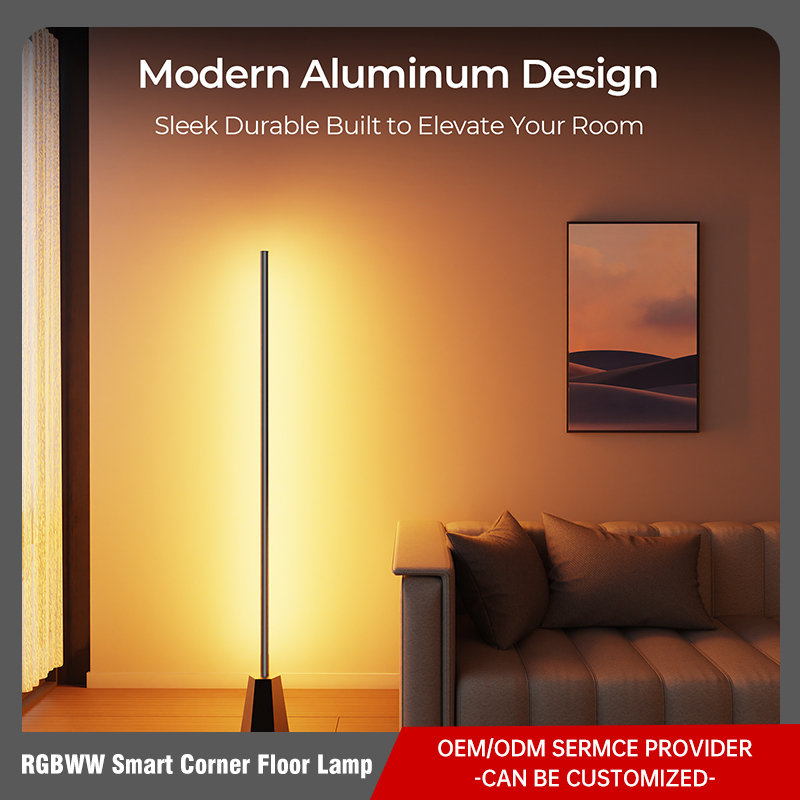 RGBWW Smart Corner Floor Lamp