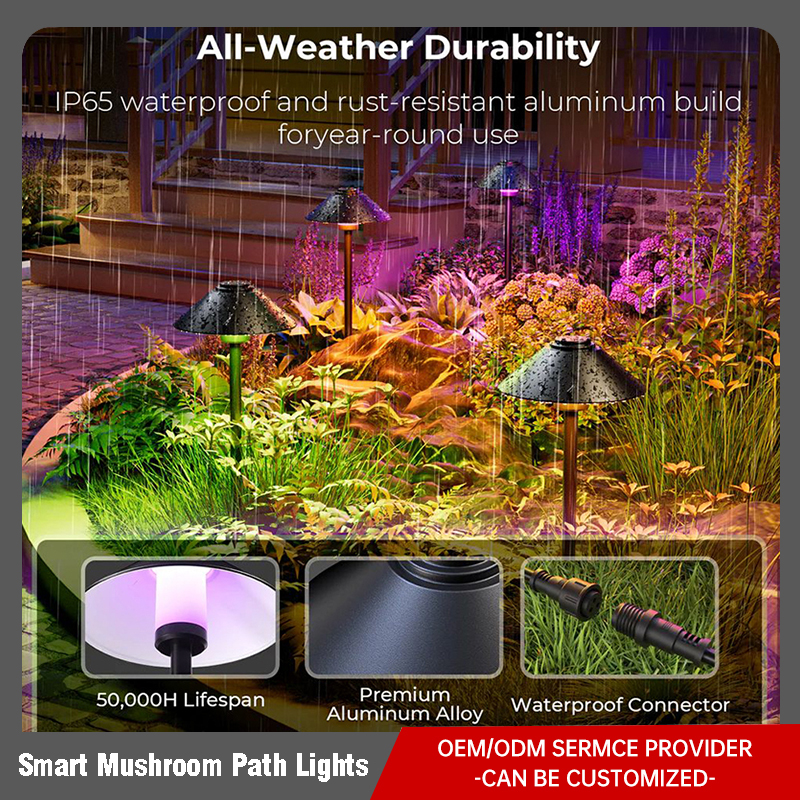 Smart Mushroom Path Lights