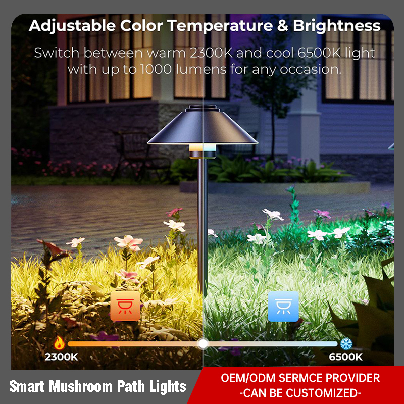 Smart Mushroom Path Lights