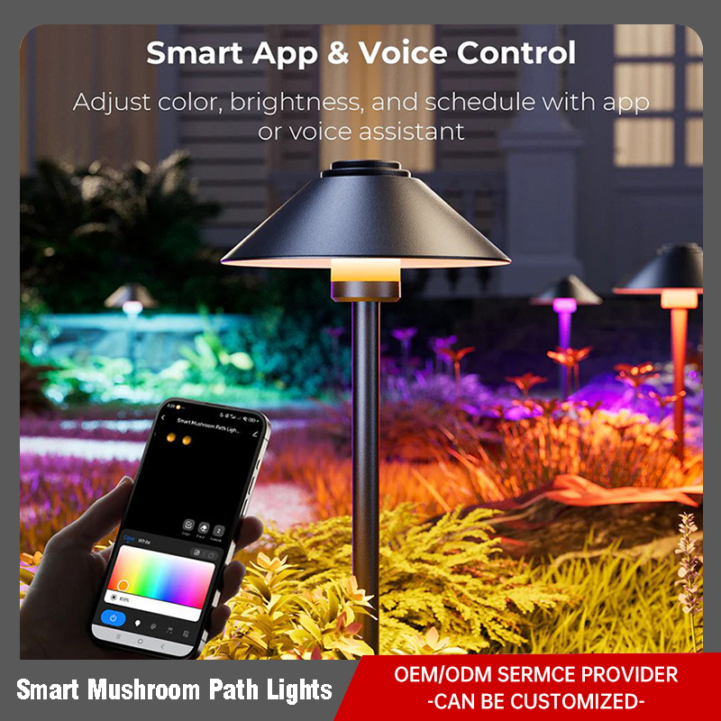 Smart Mushroom Path Lights