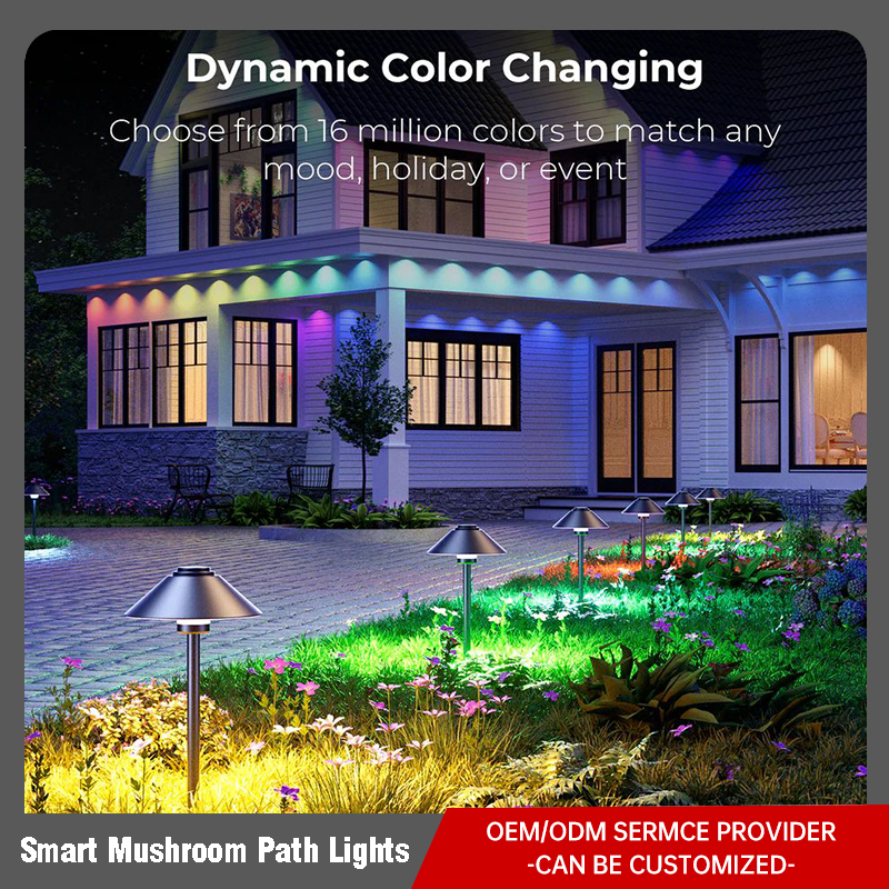 Smart Mushroom Path Lights