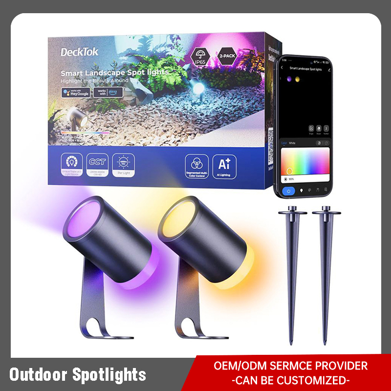 How effective are outdoor spotlights at preventing water and dust damage?